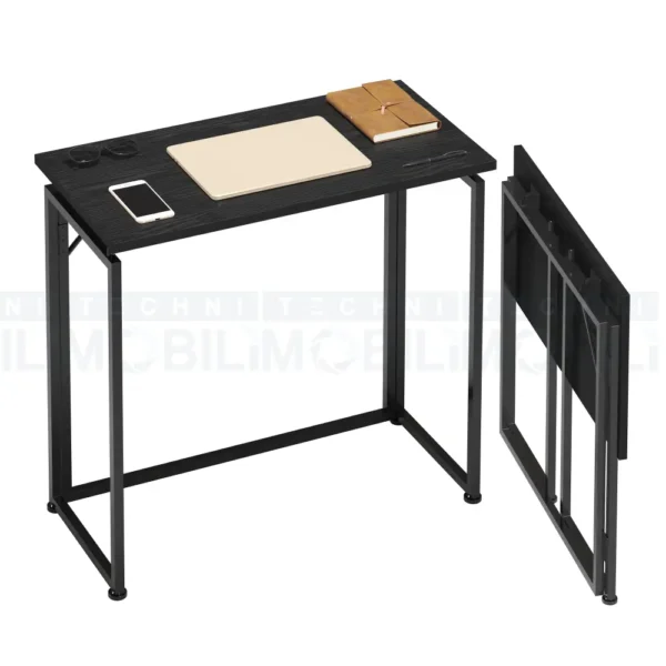 31.5” Folding Desk for Small Spaces, No Assembly Required